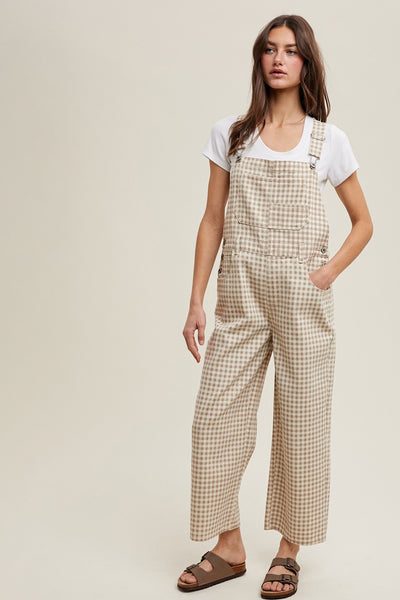 Gingham Overalls