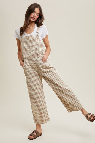 Gingham Overalls