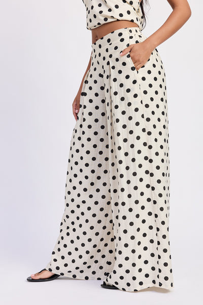 Perfect Polka Dot Wide Leg Pants