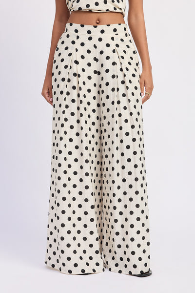 Perfect Polka Dot Wide Leg Pants