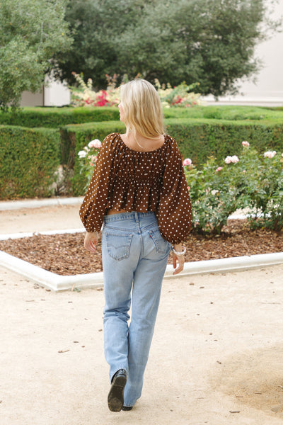 Thankful Polka Dot Blouse