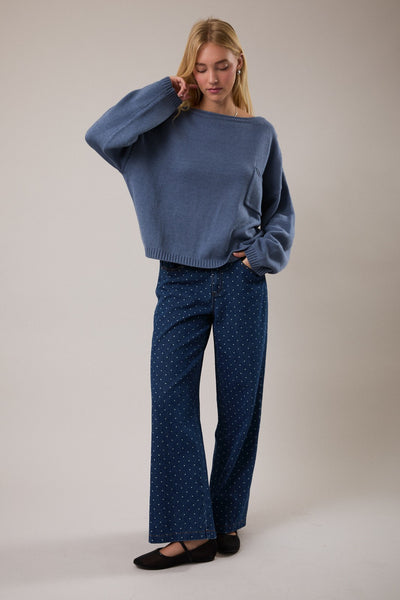 Monday Blues Sweater