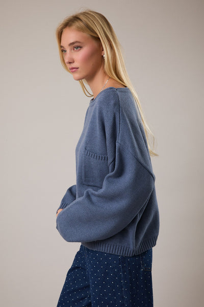 Monday Blues Sweater
