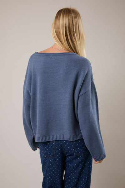 Monday Blues Sweater