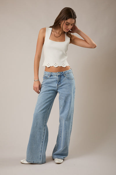 Willow Eyelet Knit Tank