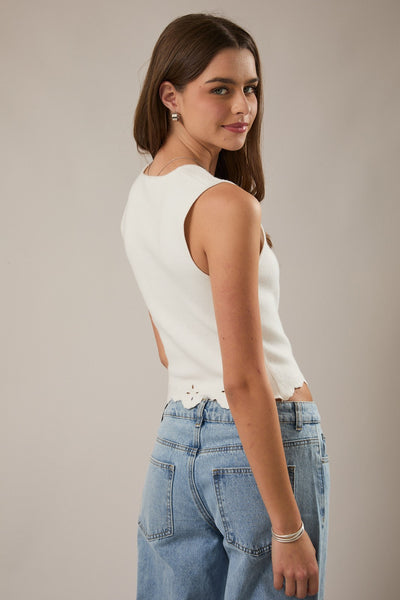 Willow Eyelet Knit Tank