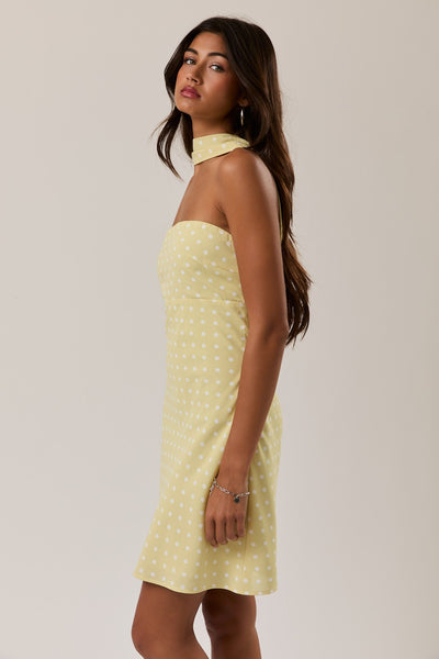 Lemon Drop Scarf Dress
