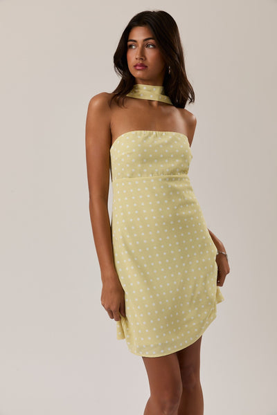 Lemon Drop Scarf Dress