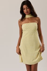 Lemon Drop Scarf Dress Large