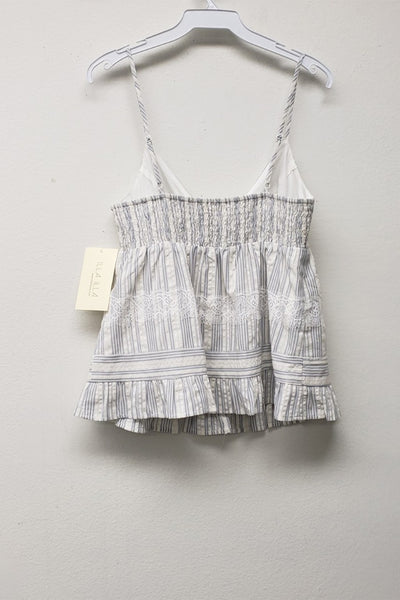 Lila Stripe Babydoll Top
