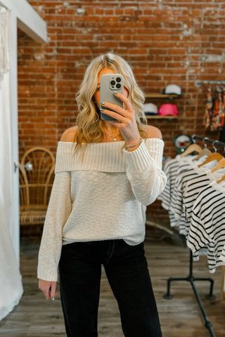Jess Off The Shoulder Sweater