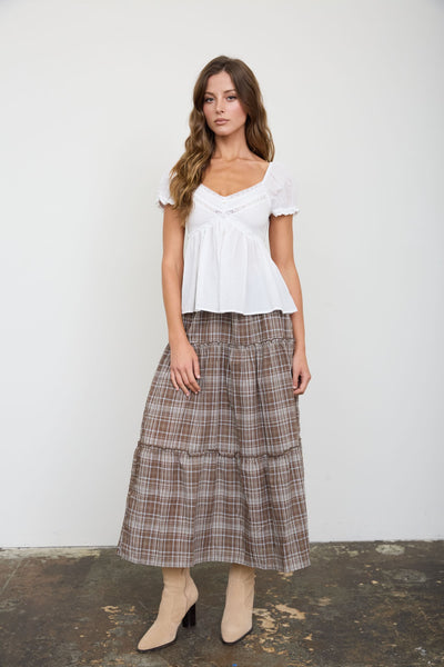Clara Lace Trim Top