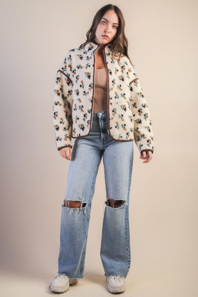 Lola Floral Sherpa Jacket