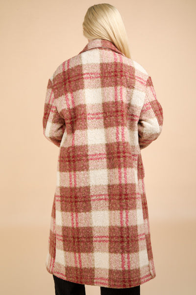 Rosie Long Plaid Coat