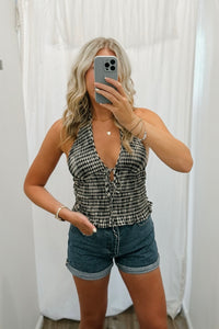 Suzy Smocked Halter Top