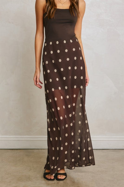 Eloise Polka Dot Maxi Skirt