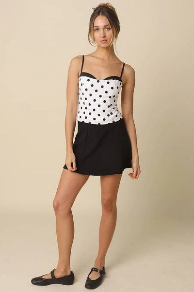 Amelie Polka Dot Top