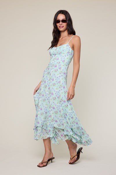 Mint Garden Midi Dress