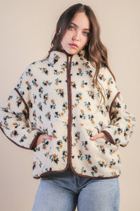 Lola Floral Sherpa Jacket