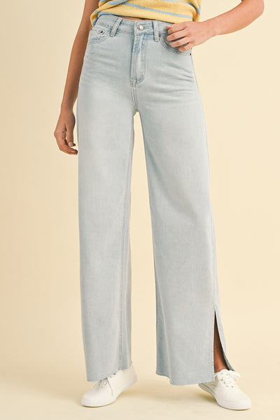 Light Wash Wide Leg Jeans