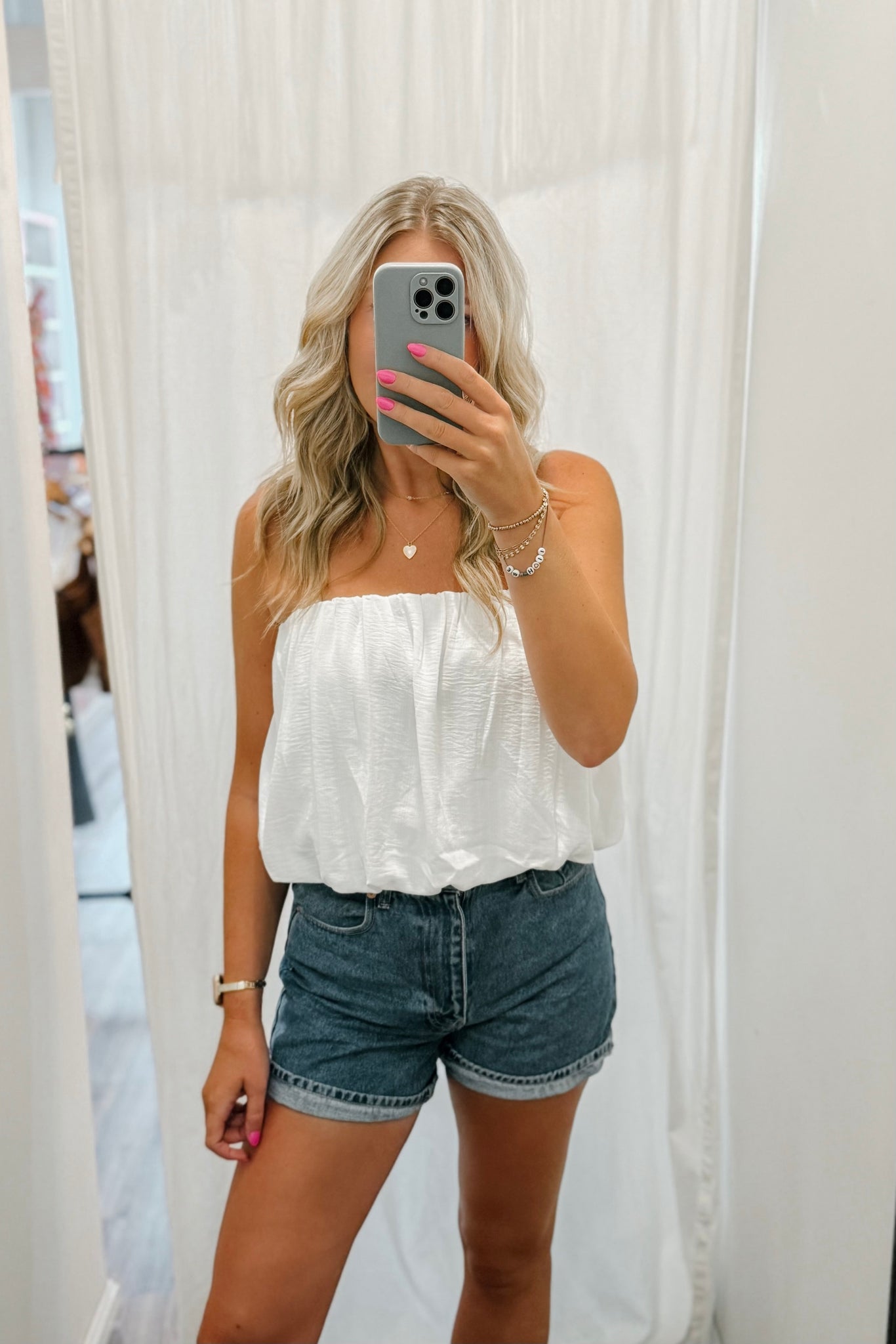 Strapless Bubble Top