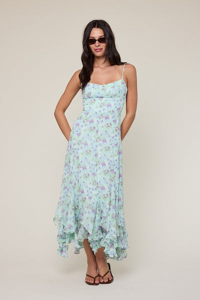 Mint Garden Midi Dress