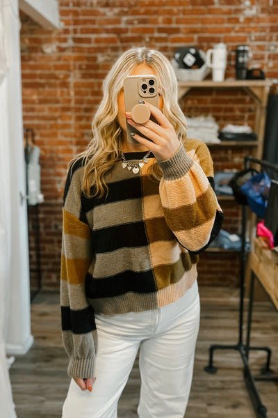 Mocha Stripe Sweater