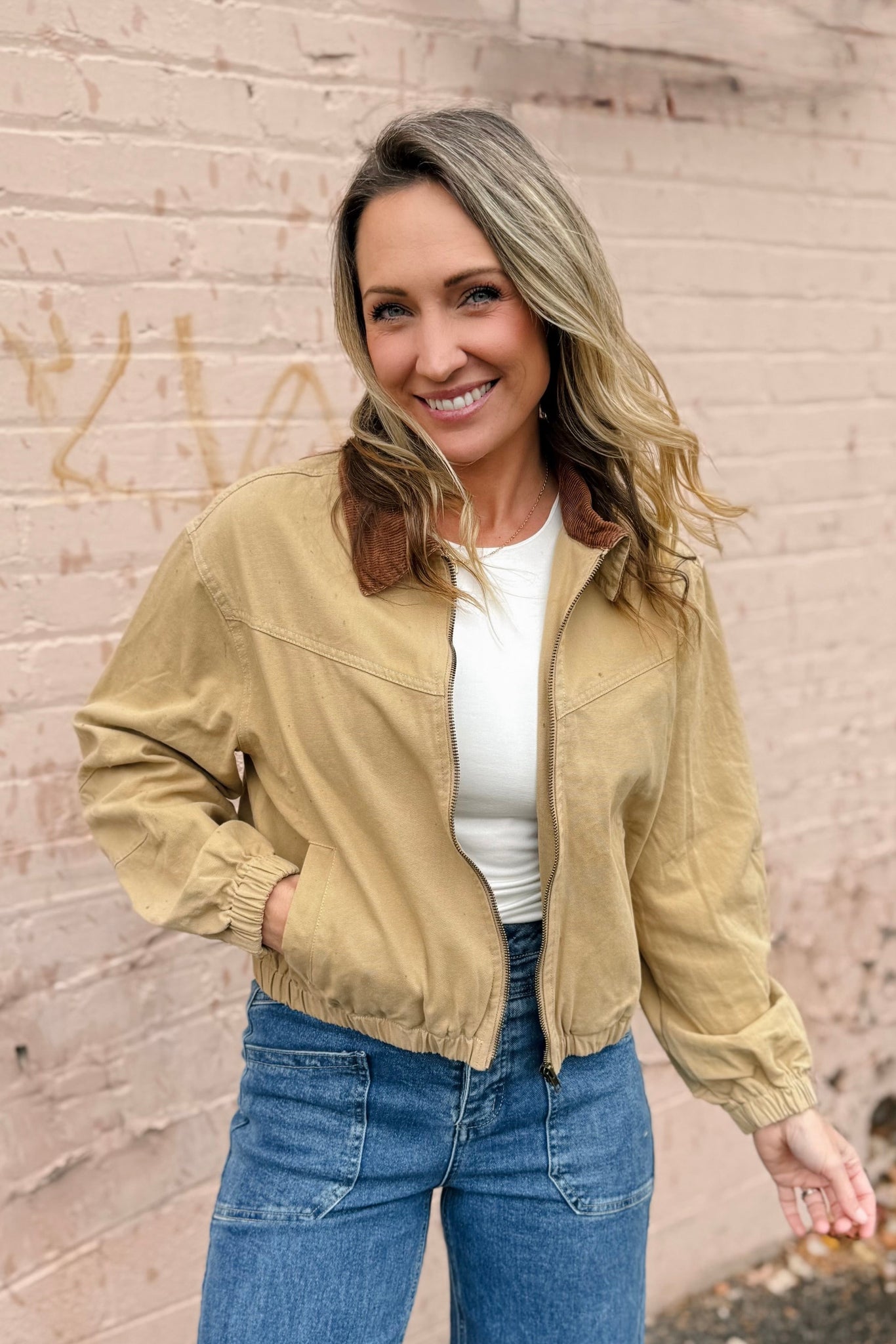 Corduroy Collar Barn Jacket