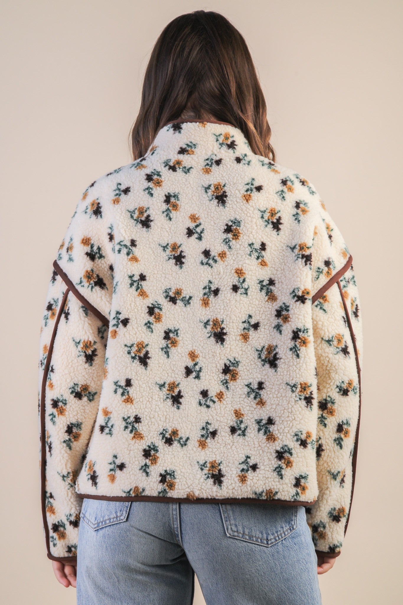Lola Floral Sherpa Jacket – Bloom & Flourish