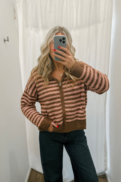 Frankie Zip Up Sweater