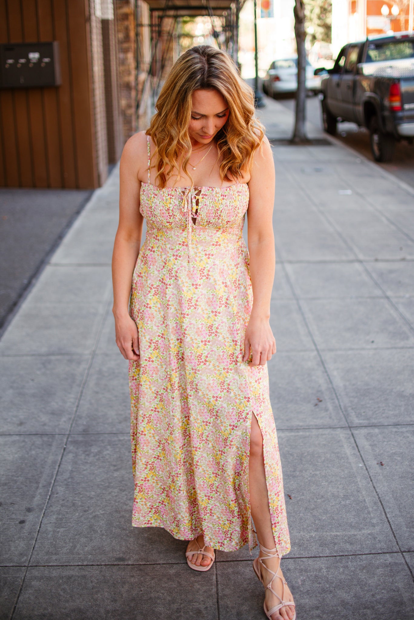 Blooming Smocked Maxi Dress