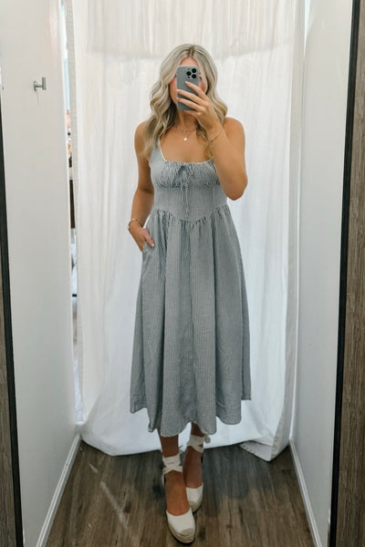 Daydream Stripe Midi Dress