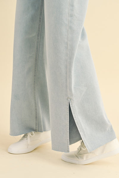 Light Wash Wide Leg Jeans