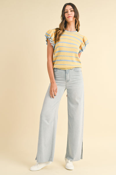 Light Wash Wide Leg Jeans