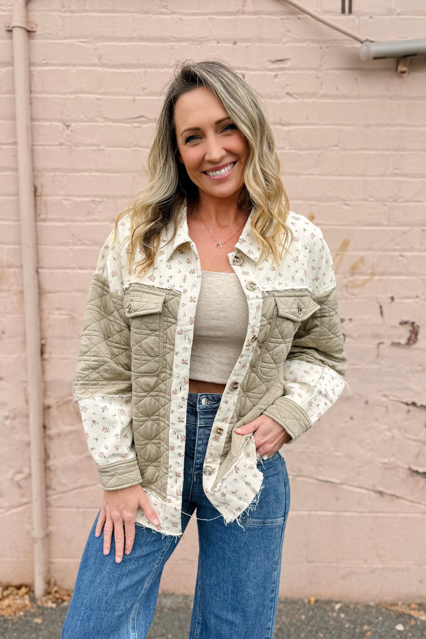 Petal Quilted Shacket