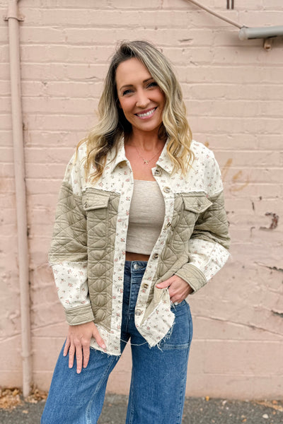 Petal Quilted Shacket