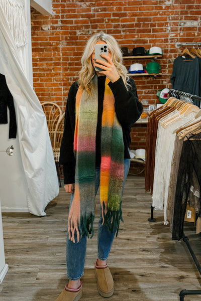 Chunky Plaid Scarves