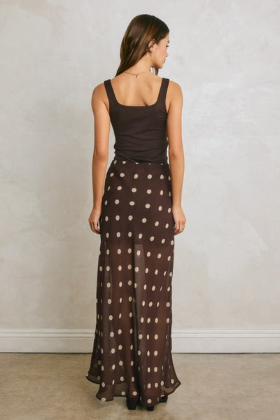 Eloise Polka Dot Maxi Skirt