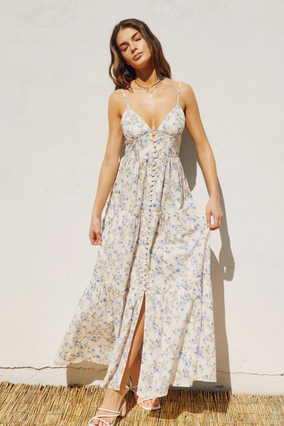 Loving Fate Bustier Maxi Dress