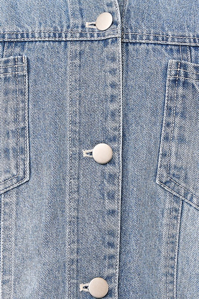 Round Neck Denim Jacket