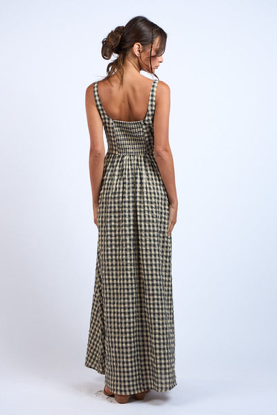 Check Maxi Dress