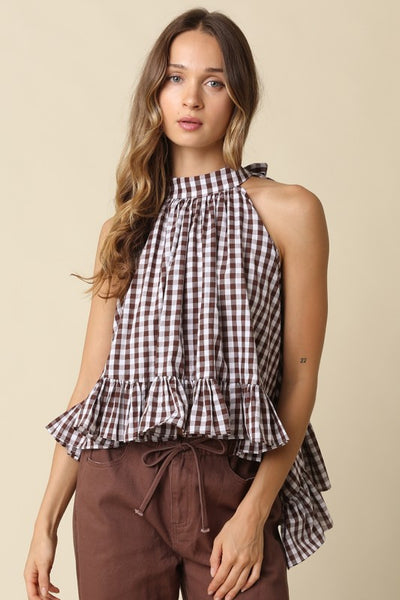 Briar Gingham Halter Top