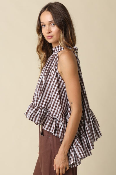 Briar Gingham Halter Top