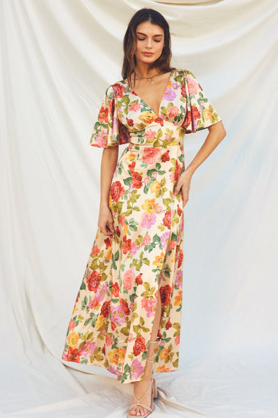 Gift Of Love Floral Maxi Dress