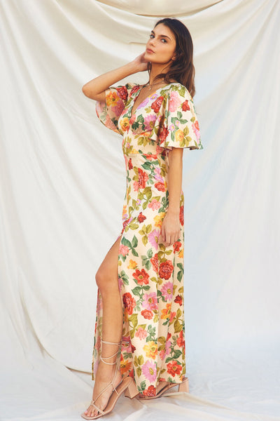 Gift Of Love Floral Maxi Dress