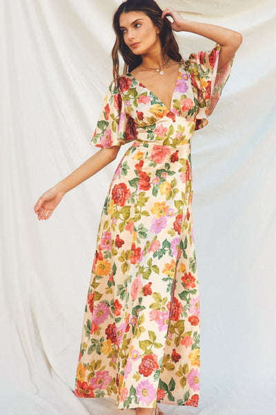 Gift Of Love Floral Maxi Dress