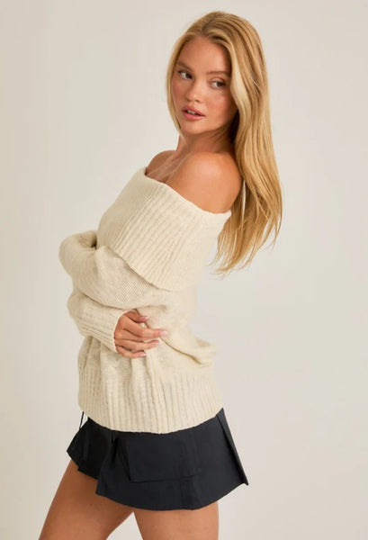 Jess Off The Shoulder Sweater