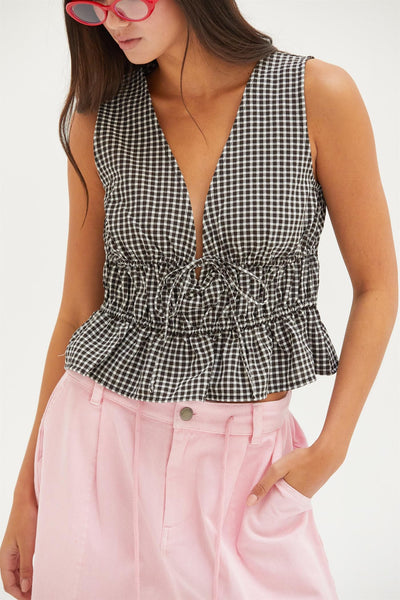 Polly Gingham Top