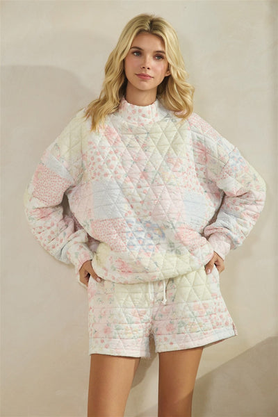 Patchwork Quilted Shorts