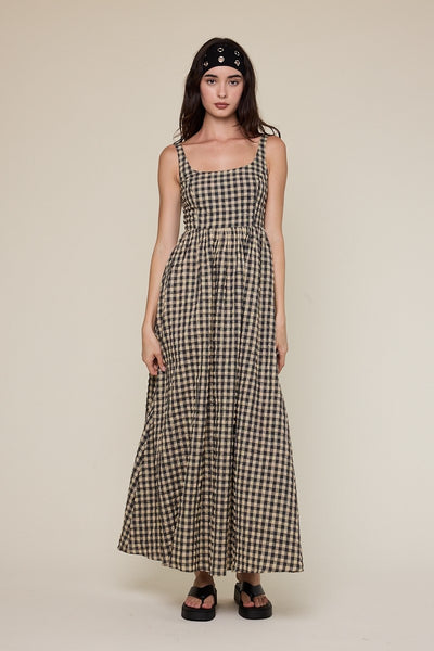 Taylor Gingham Maxi Dress